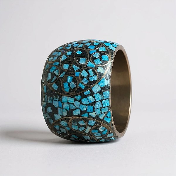 TIBETAN MOSAIC BANGLE