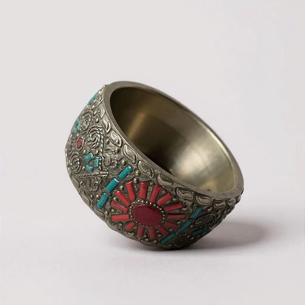 TIBETAN SUN RAINBOW BANGLE