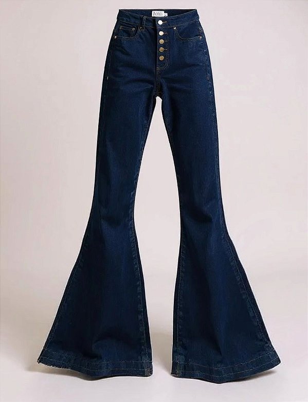 Calça Flare NEW Botões Super Dark