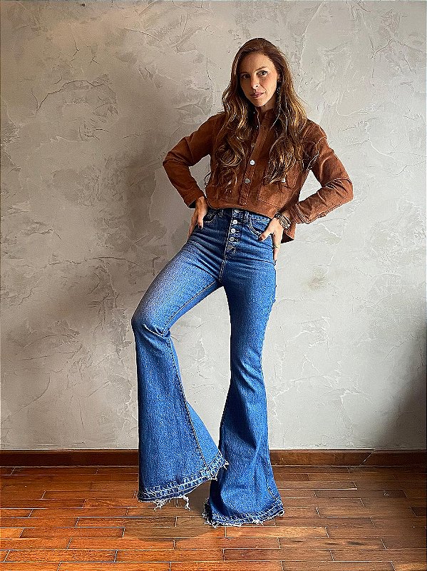 Calça Flare NEW Botões Tradicional