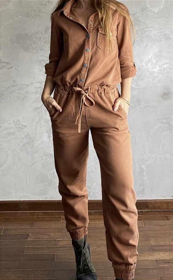 MACACÃO CAMISA CHOCOLATE