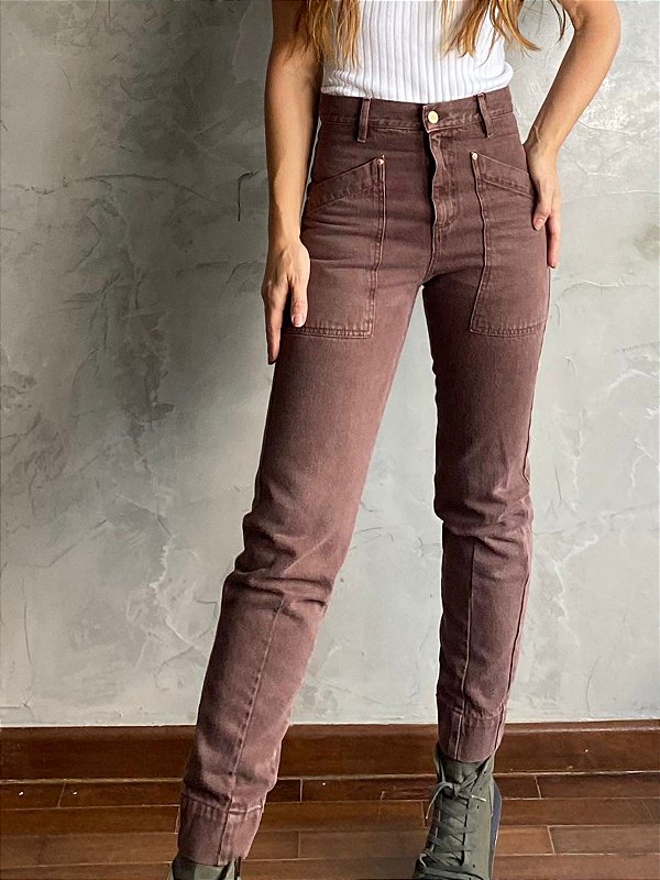 Calça Cenoura Chocolate