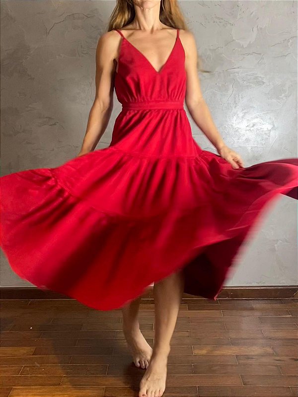 Vestido Sun Vermelho