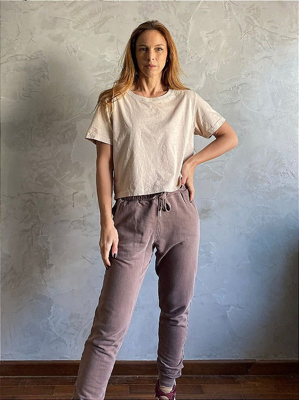 Calça Jogger Moletom Chocolate