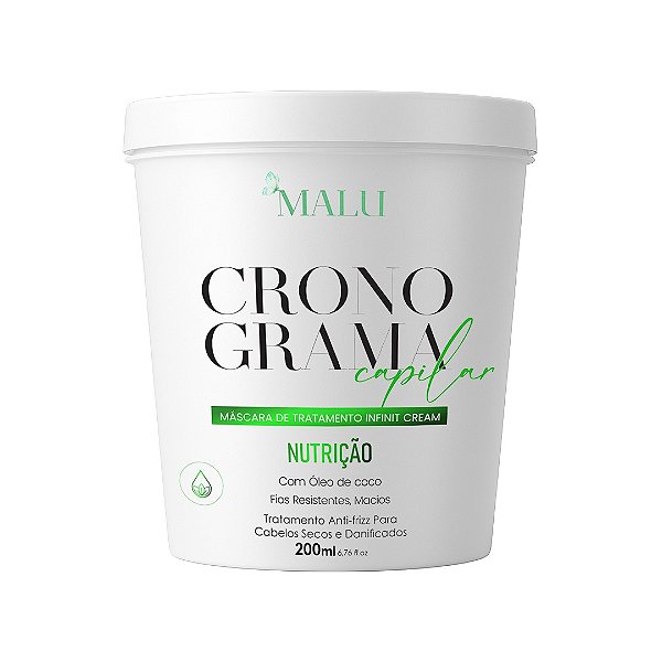 Máscara Malu Nutrição 200g – Hidratação Intensa para Cabelos Secos