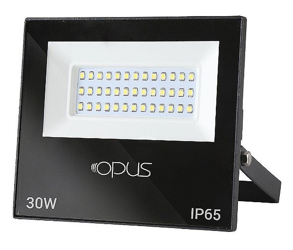 Refletor de Led 30W 3000K Bivolt IP65 Preto SMD