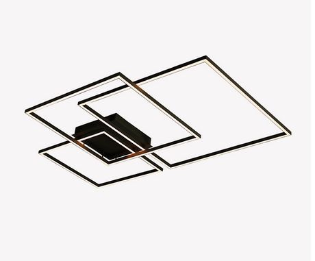PLAFON CANVAS PRETO 116W 3000K BIVOLT