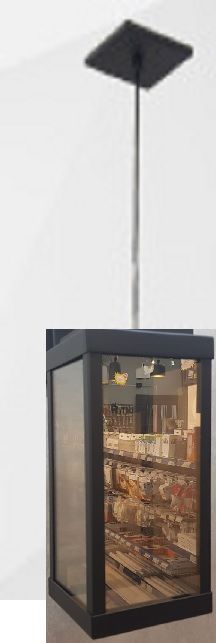 PENDENTE VINTAGE EM ALUM COM VIDRO ESPELHADO 1XE27
