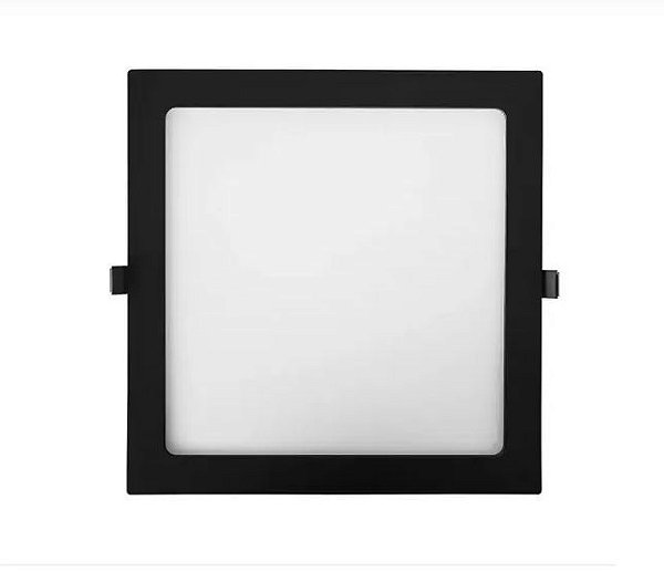Painel Emb Quad 24W Alum 3000K Preto
