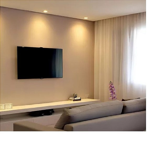 Spot Gesso 5W Redondo 3000K Bivolt