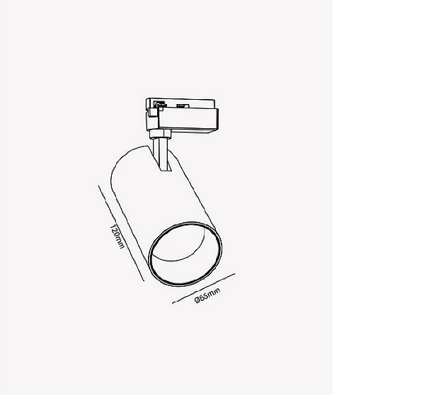 SPOT PARA TRILHO 10W 6500K BIVOLT BRANCO