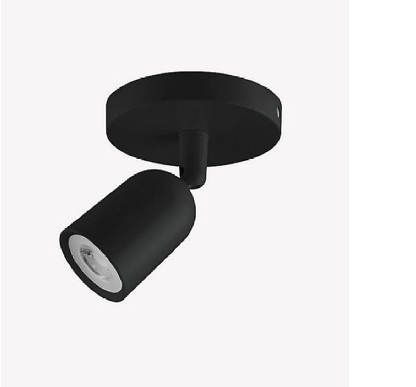 Spot Base Direcionável 7W 3000K Preto Bivolt