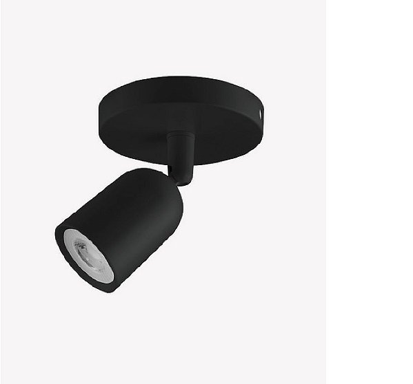 SPOT BASE DIRECIONAVEL 7W 6500K PRETO BIVOLT