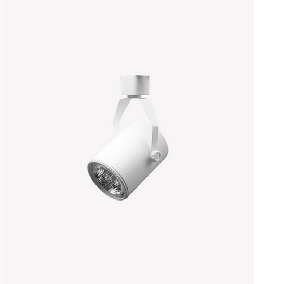 SPOT TRILHO AR70 SOQUETE GU10 BRANCO EM FERRO
