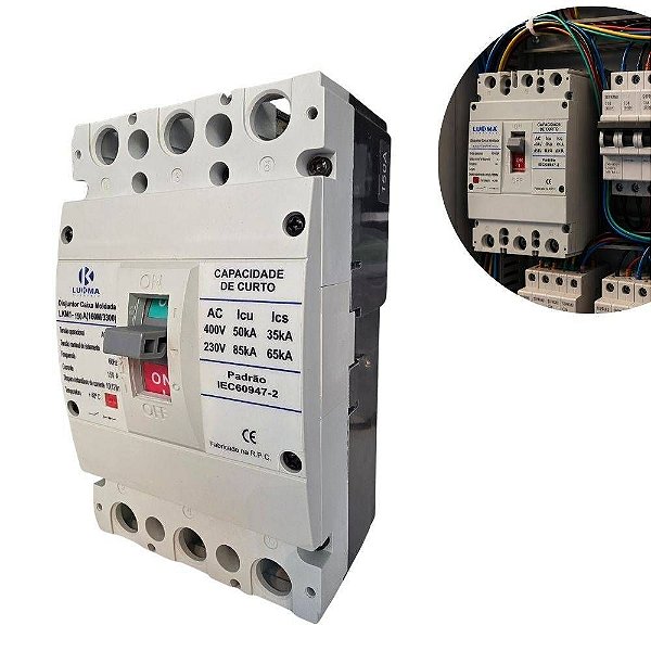 Disjuntor Caixa Moldada LKM1-150A – Lukma