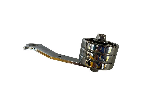Pedal de acelerador Roller 3 rolamentos para fusca e derivados com o acabamento cromado  Linha cromo