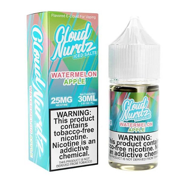 NicSalt - Cloud Nurdz - Iced Watermelon Apple (30ml)