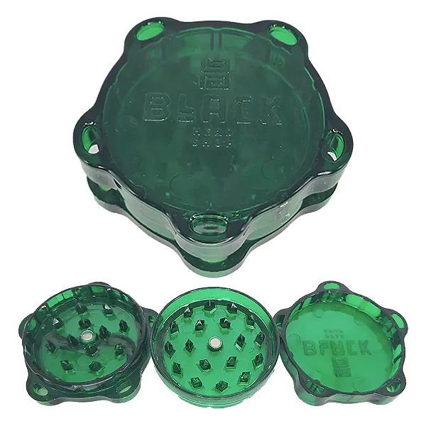 Dichavador Black - Plástico 3 partes - Verde