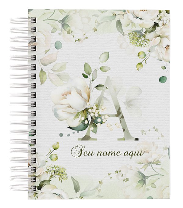 Agenda Alfabeto Personalizada Verde Claro