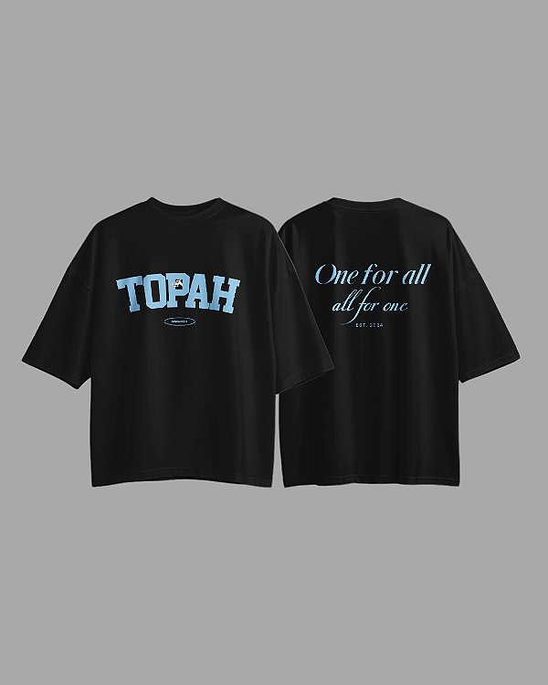 Camiseta Regular TOPAH [PRETA]