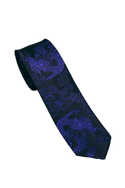 Gravata Masculina - Preta e azul