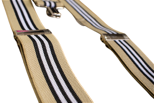 Suspensorio Bege e Preto Masculino