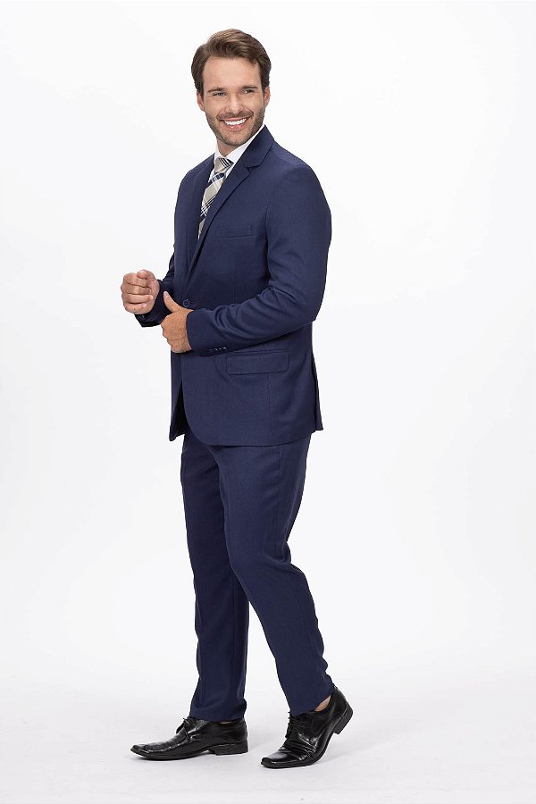 Terno Slim Masculino - Blue Mesclado OC2222