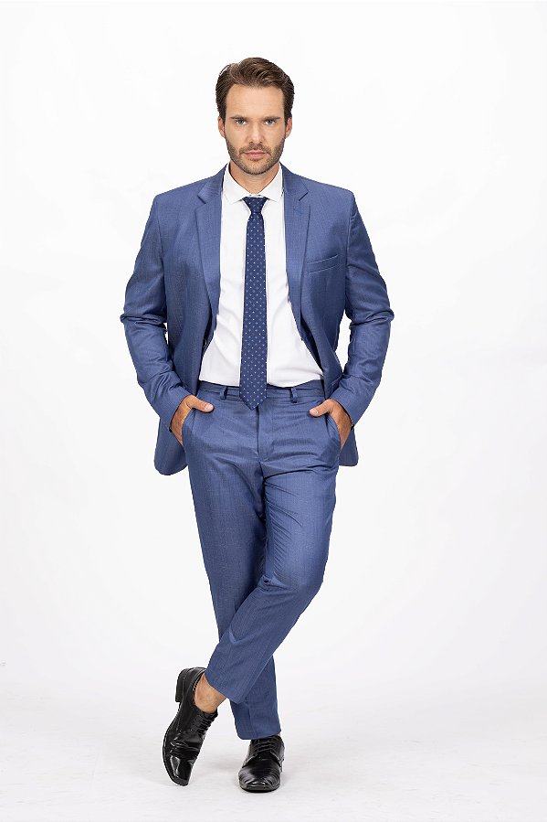 Terno Slim Masculino - Azul PV OC2235