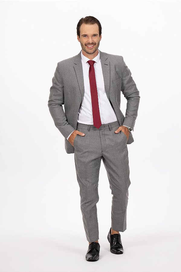 Terno Slim Masculino - Chumbo Vicenza OC2239