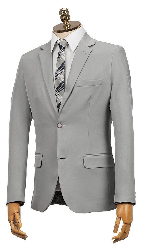 Terno Slim Masculino - Cinza Gabardine OC2264