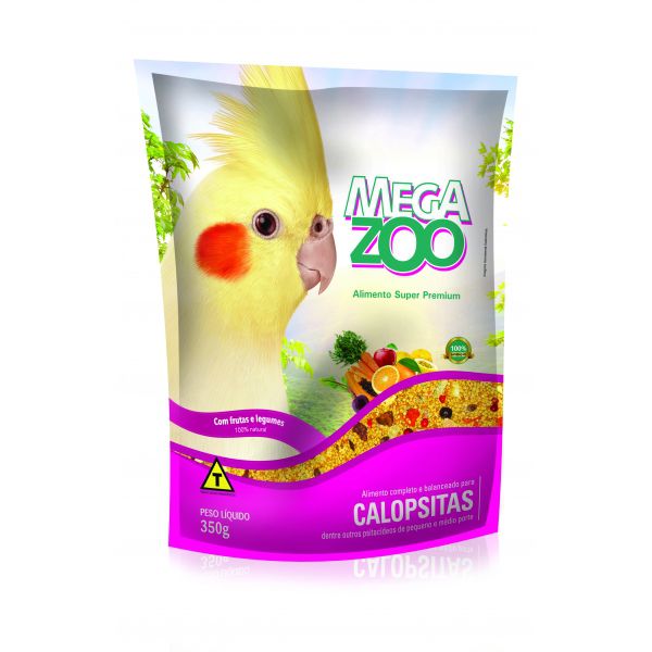 MEGAZOO - Calopsita frutas e legumes 350g