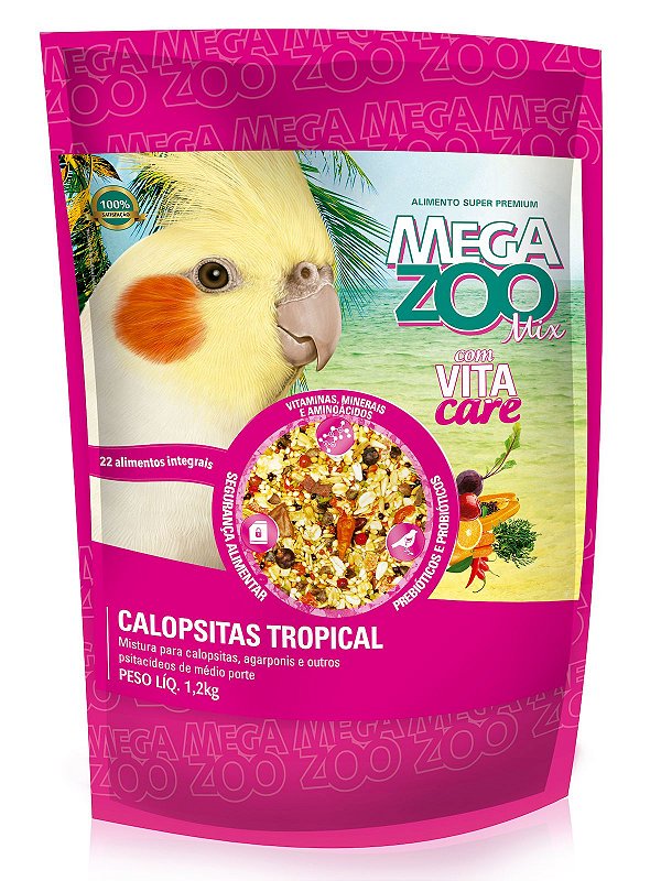 MEGAZOO - Mix Calopsita Tropical 1,2kg