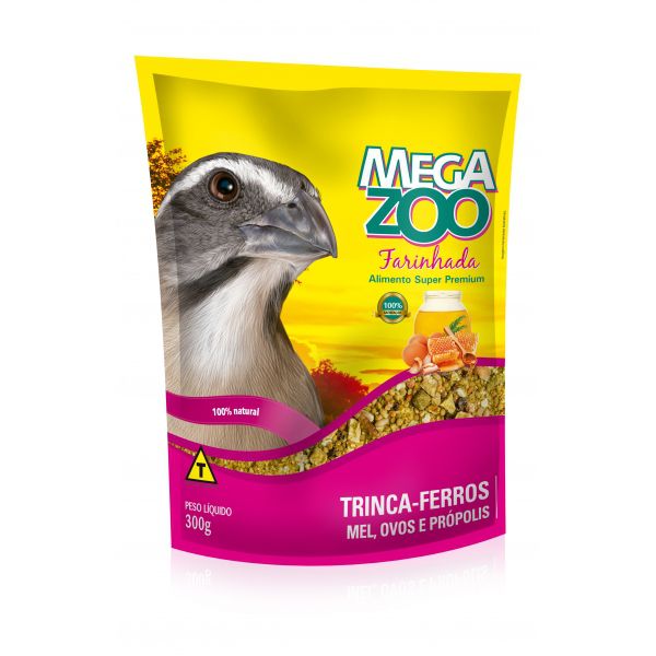 MEGAZOO - Farinhada Mel e ovos Trinca 300g