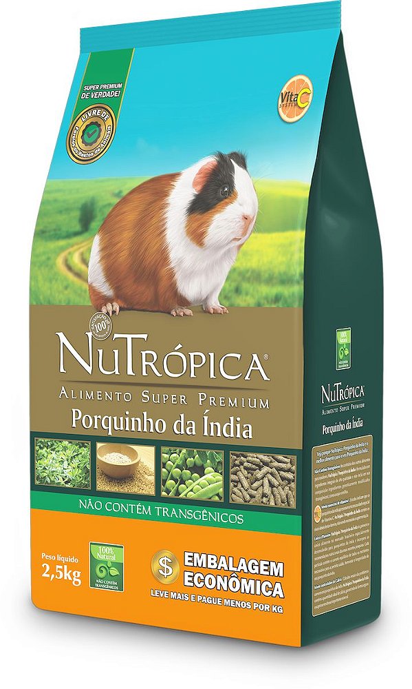 PORQUINHO DA INDIA 2,5 KG NUTROPICA