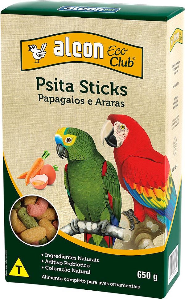 ALCON ECO CLUB PSITA STICKS 650GR