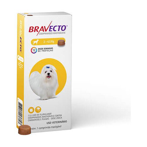 BRAVECTO 112mg ATE 4,5 KG