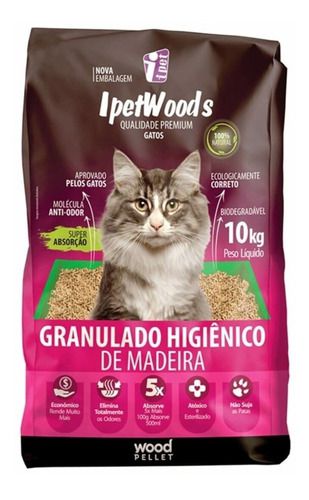 GRANULADO HIG MADEIRA IPETWOODS - 10KG