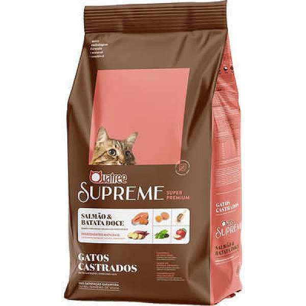 QUATREE SUPREME GATOS CASTRADOS SALMAO 3KG