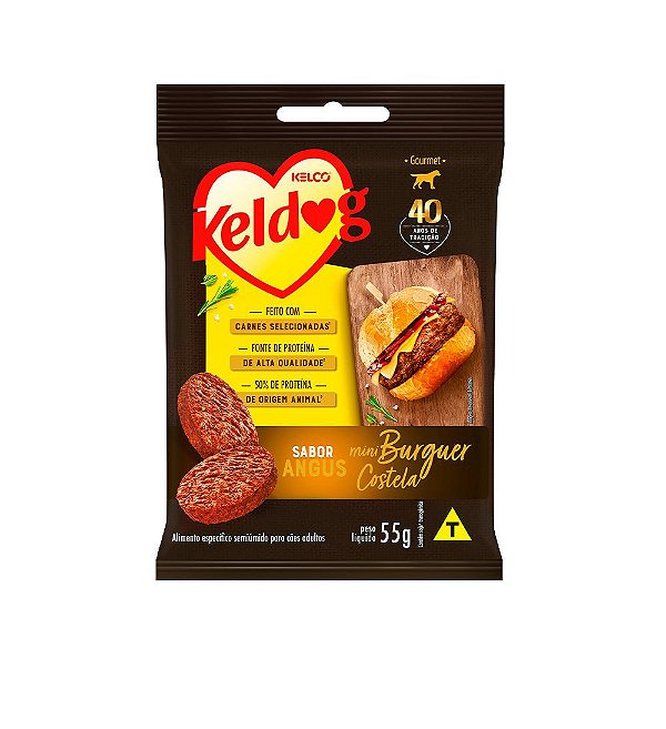 KELDOG MINI HAMBURGUER COSTELA ANGUS 55G