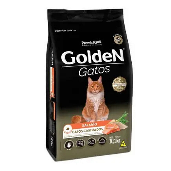 GOLDEN GATOS CASTRADOS SALMAO 10KG