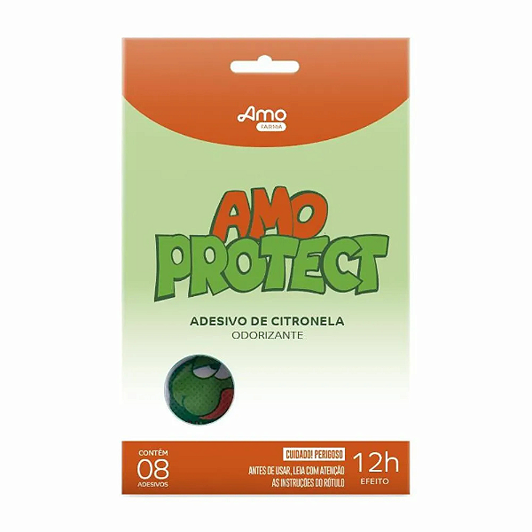Adesivo Repelente Amo Protect Citronela 8und Xô Mosquito Babydeas