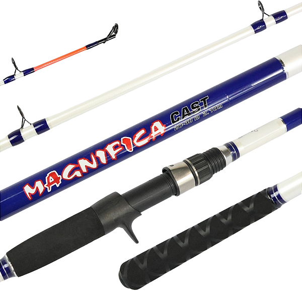 Vara De Pesca Carretilha 2.70m-60lbs Easy Cast Magnifica 2P