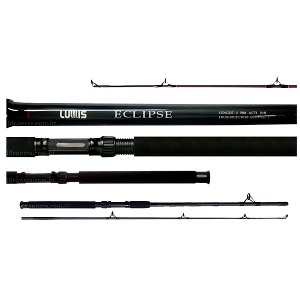 Vara LMS Rods Eclipse Spin 2,10m 15-30lbs 40-80gr 2pc