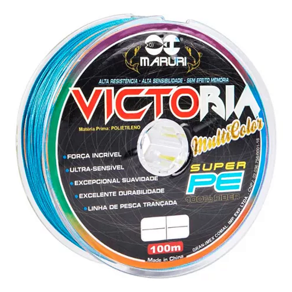 Linha Multifilamento Victoria 8x 0,24mm 26lb 11,8kg  100m