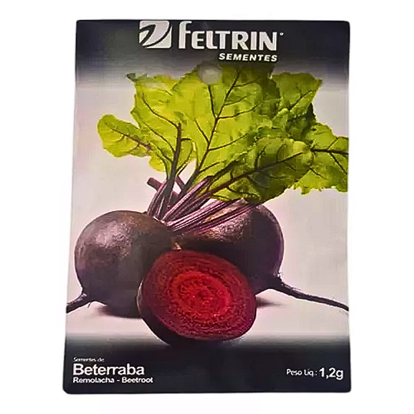 Semente Beterraba Katrina Feltrin Hortas E Plantações 1,2g