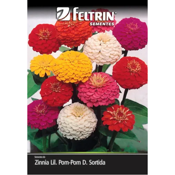 Semente Feltrin Zinia Lilliput Pom Pom Dobrada 290mg