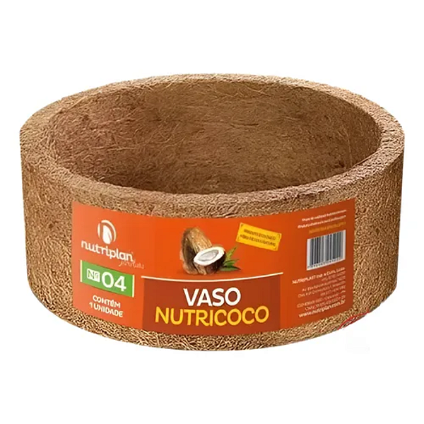 Vaso De Fibra De Coco Nutricoco Nutriplan N4