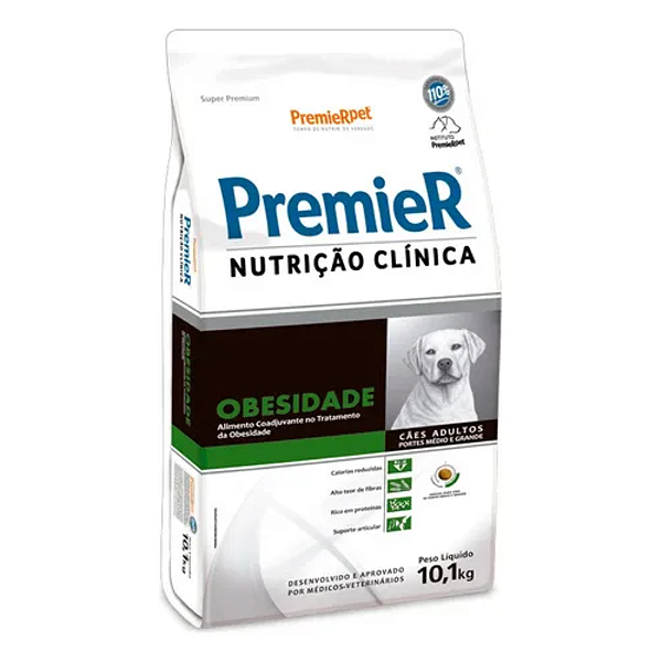 PREMIER NC OBESIDADE CÃES MEDIO E GRANDE PORTE 10,1KG