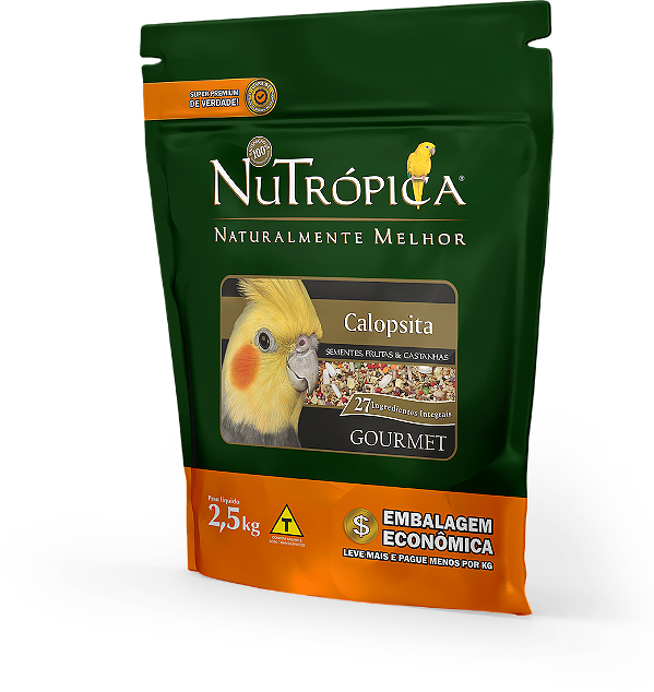 NUTROPICA RAÇÃO CALOPSITA GOURMET 2,5 KG