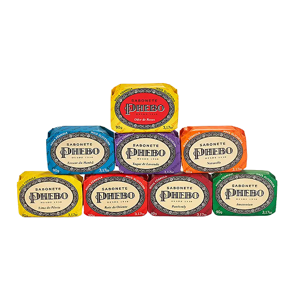 KIT SABONETE PHEBO TRADICIONAL GRANADO AMARELO 8UND 90G